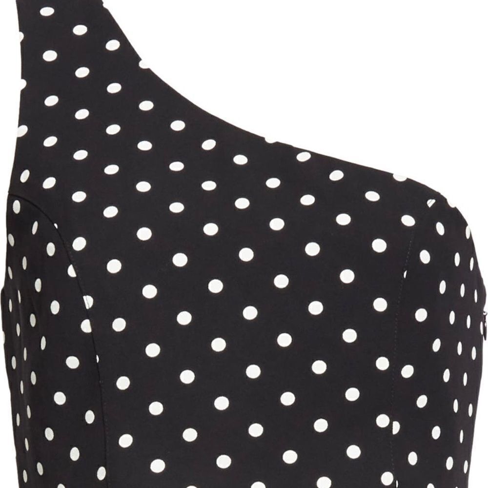 CINQ A Sept Maayan one shoulder top polka Dot size XL - Picture 5 of 11